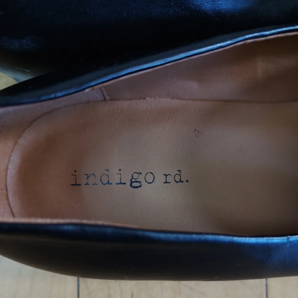 Indigo Rd Irhani Black Vegan Leather Loafers